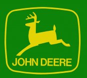 John Deere dekal, finns i 2 storlekar