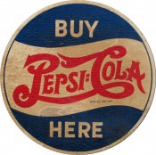 Pepsi cola  Dekal  finns i 2 storlekar