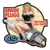Spark Plugs Plåtskylt