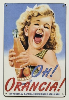 Orancia  Plåtskylt