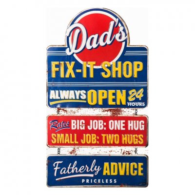 Dad`s plåtskylt